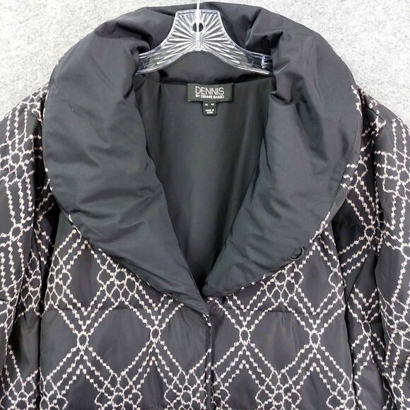 Dennis by Dennis Basso Women's Jacket Sz 4X Quilted Puffer Coat Reversible Black - Picture 4 of 12